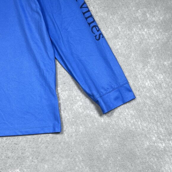 Vineyard Vines Shirt Mens Size Large Blue Performance Solid Shirt Long Sleeve - Picture 6 of 12